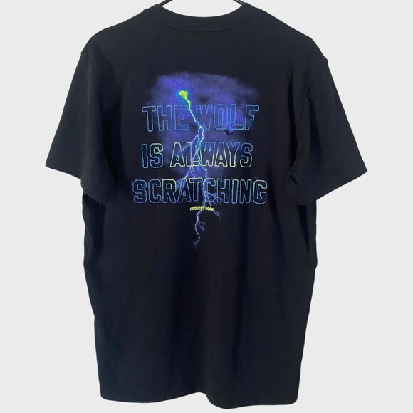 Under Armour Project Rock Wolf Graphic Shirt Black Men's Medium Short-Sleeve New - Picture 3 of 15